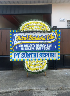 Papan Bunga Duka di Cibubuan